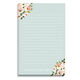 Blue Pink Corner Roses Notepad Image 2 of 2